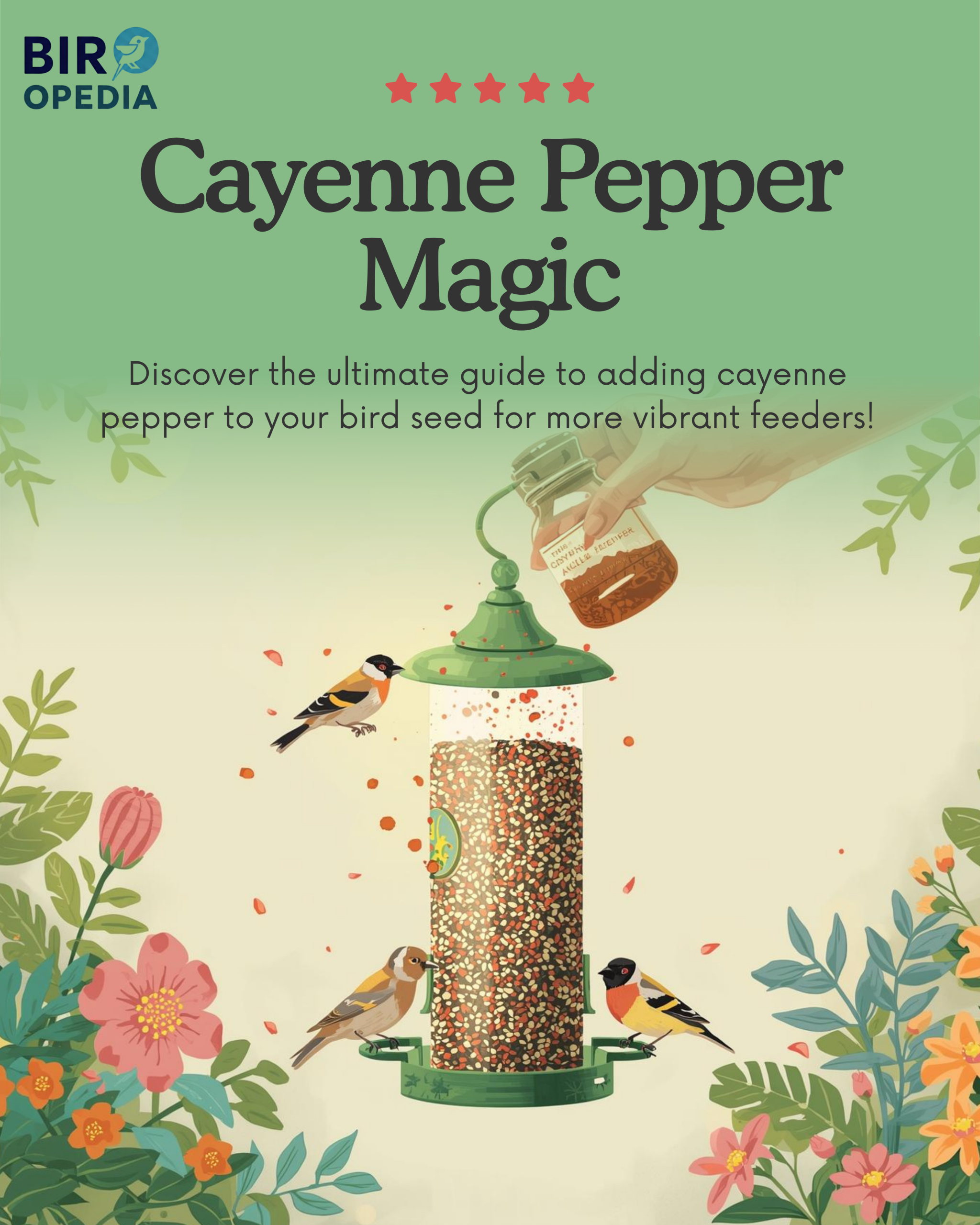 How to Add Cayenne Pepper to Bird Seed