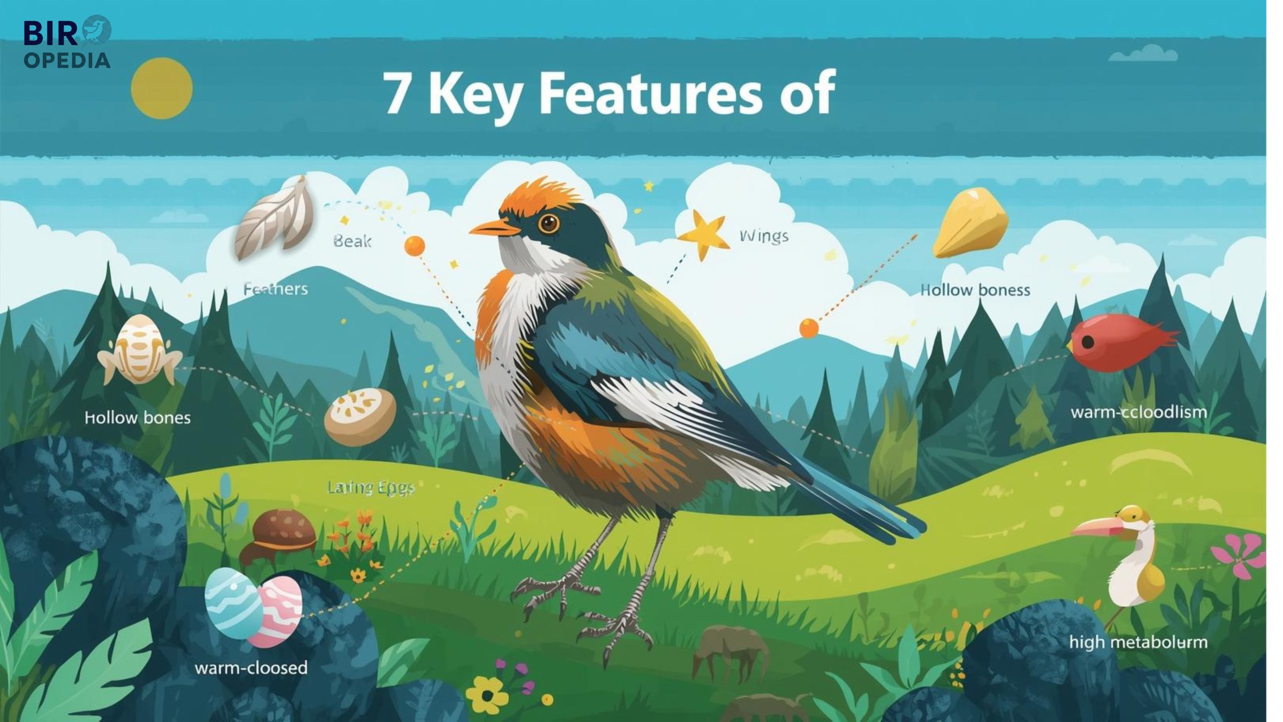 What are the 7 Key Features of a Bird