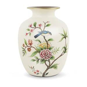 Chinese Vase With Birds And Flowers
