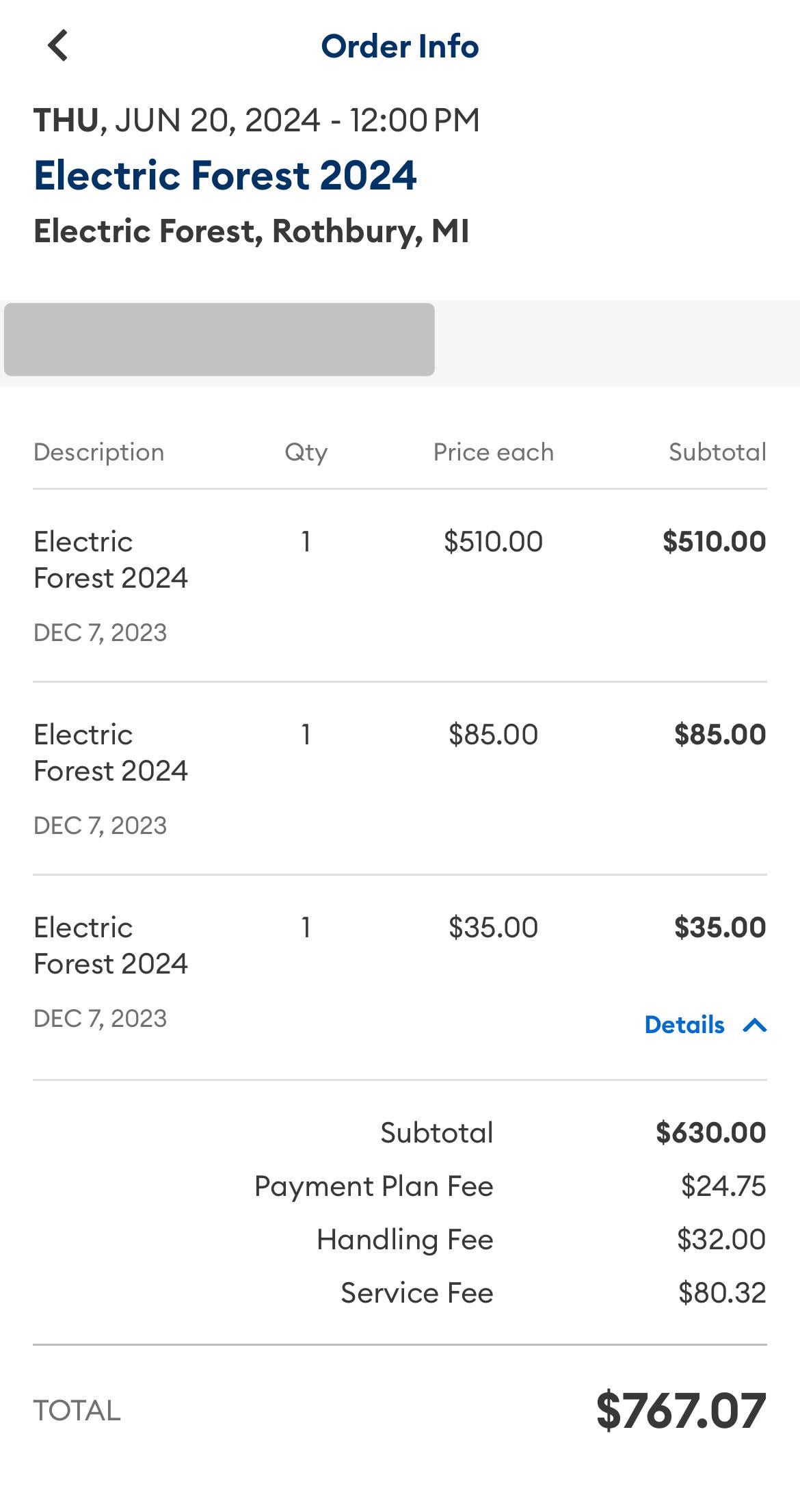 How Much are Early Bird Electric Forest Tickets