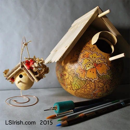 How to Make a Bird House Out of a Gourd