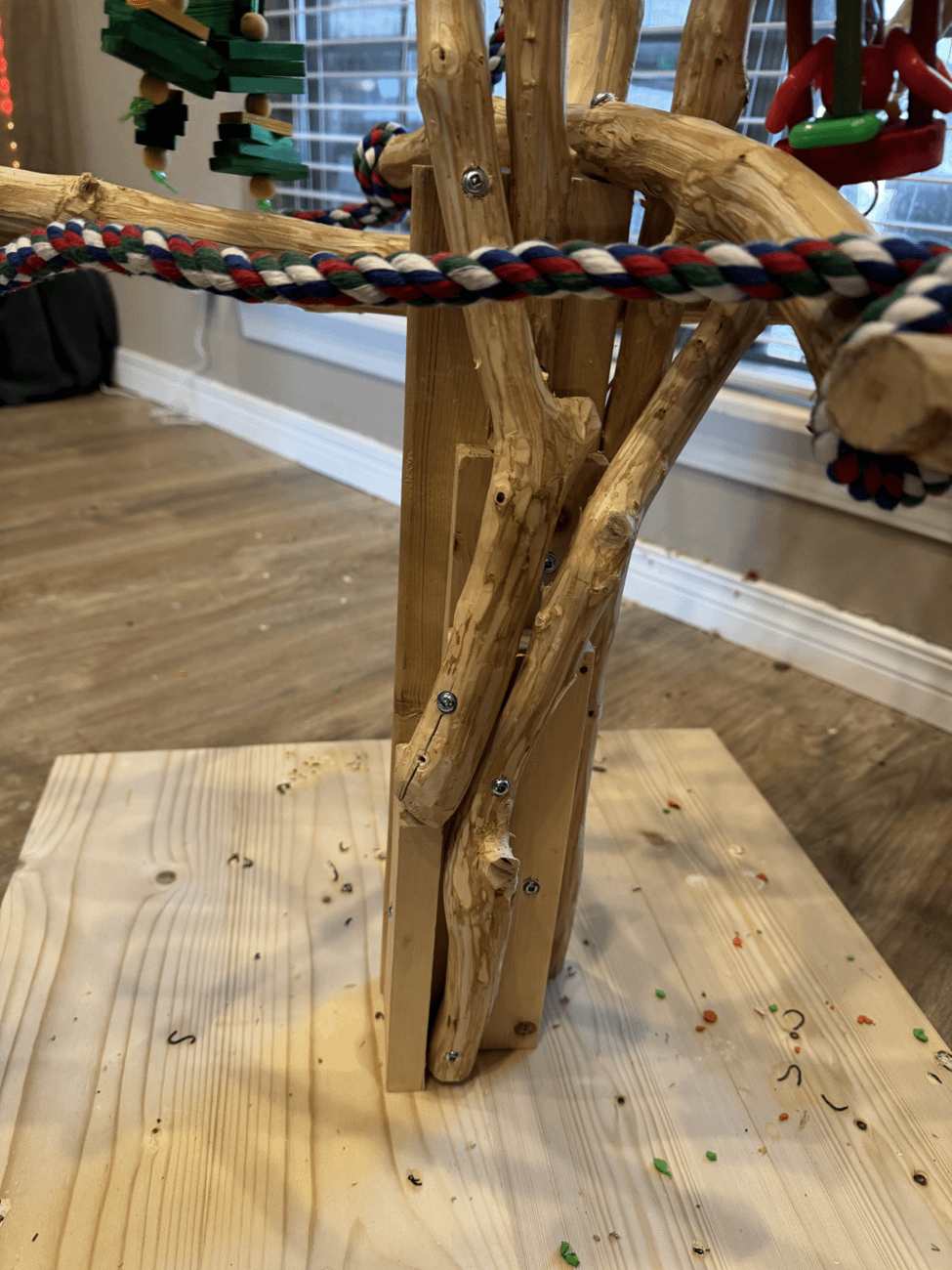 How to Make a Bird Perch Out of Wood