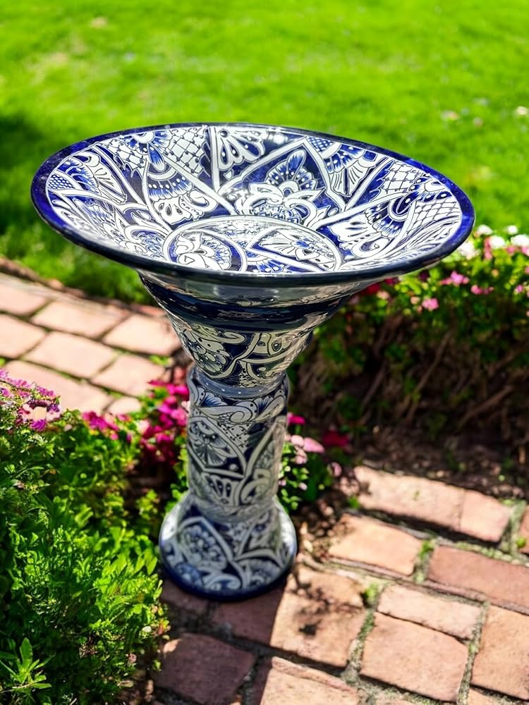 Talavera Pottery Bird Bath