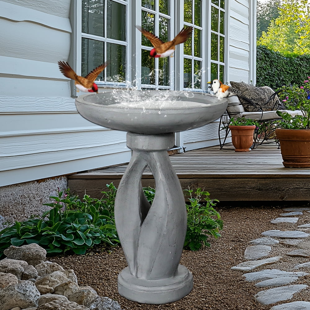 Tall Concrete Bird Bath