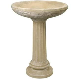 Tall Stone Bird Bath