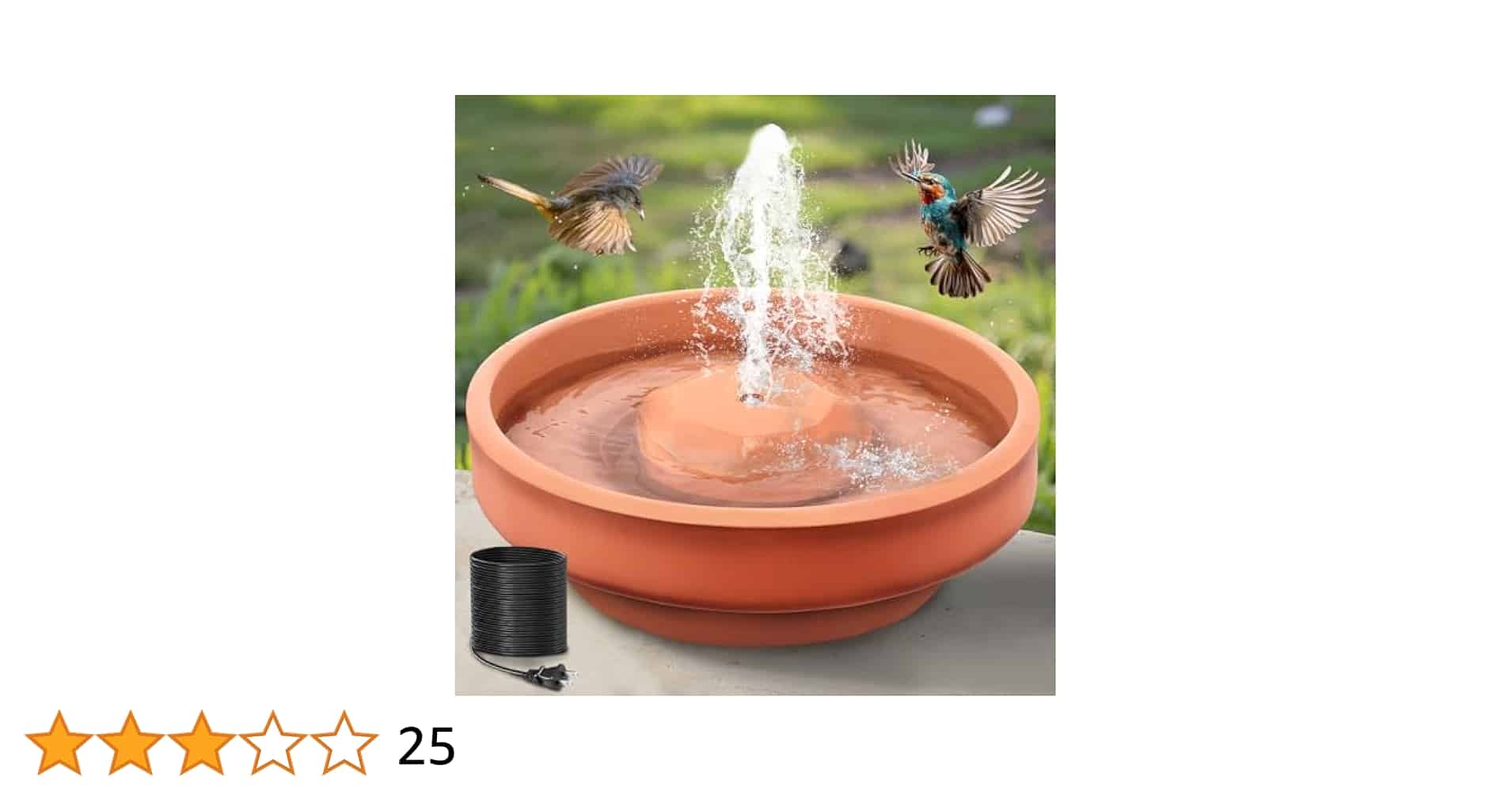 Terra Cotta Bird Bath