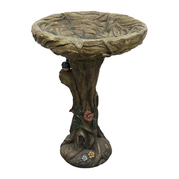 Tree Trunk Bird Bath
