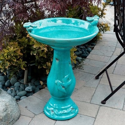 Turquoise Bird Bath