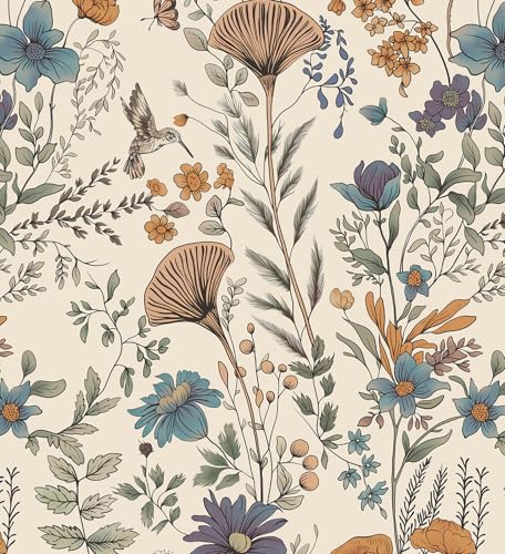 Wallpaper Birds And Flowers