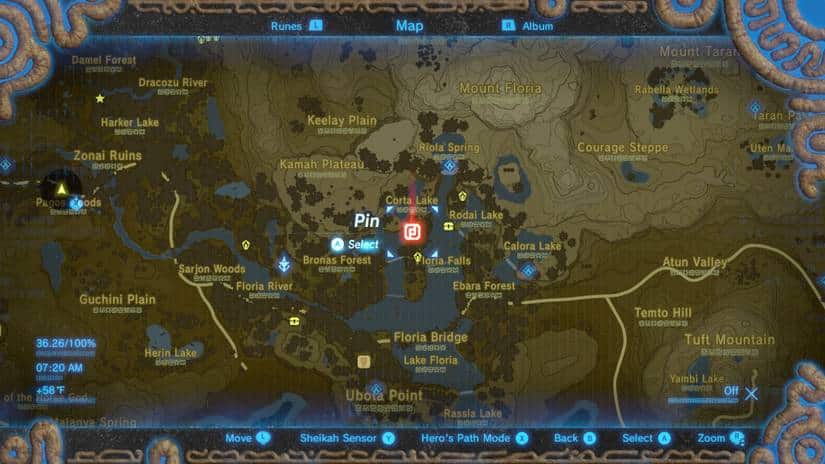 Where is the Broken Stone Bird of Ebara Forest