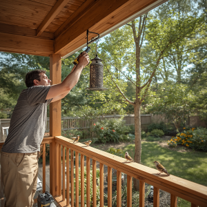 How to Hang Bird Feeder