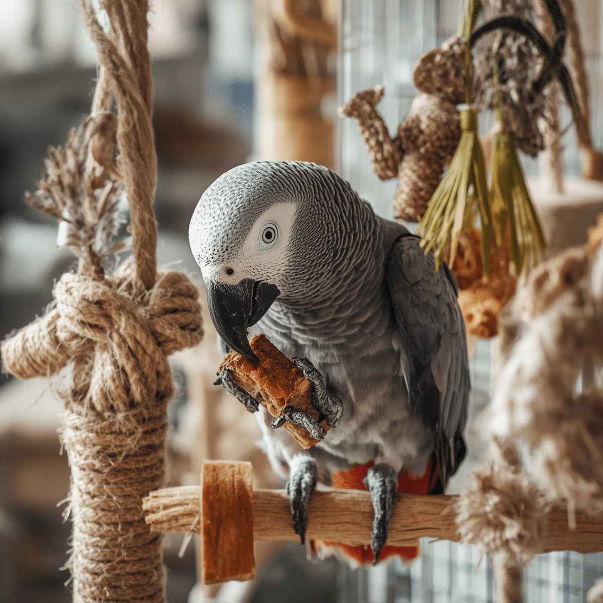 African Grey Bird Toys