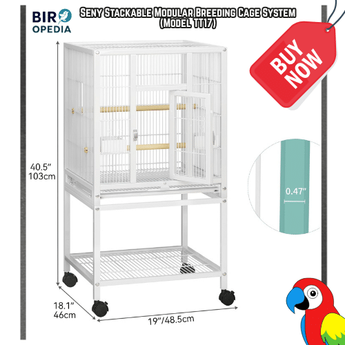 Best Bird Cage for Parrots Seny Stackable Modular Breeding Cage System (Model TT17)