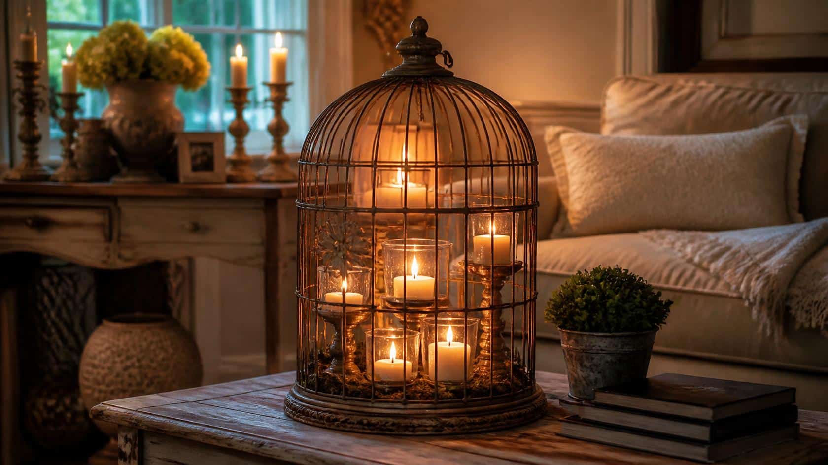 Bird Cage Decor Ideas_ Stunning Candle Holders for Elegant Home Styling