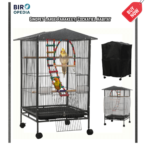 Budget Bird Cages Sinopet Large ParakeetCockatiel Habitat