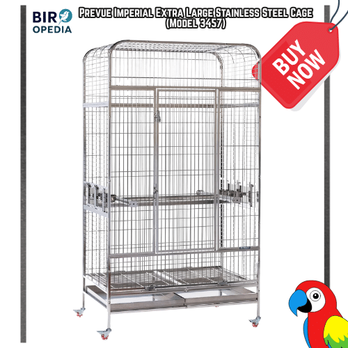 Large Bird Cages Prevue Imperial Extra Large Stainless Steel Cage (Model 3457)