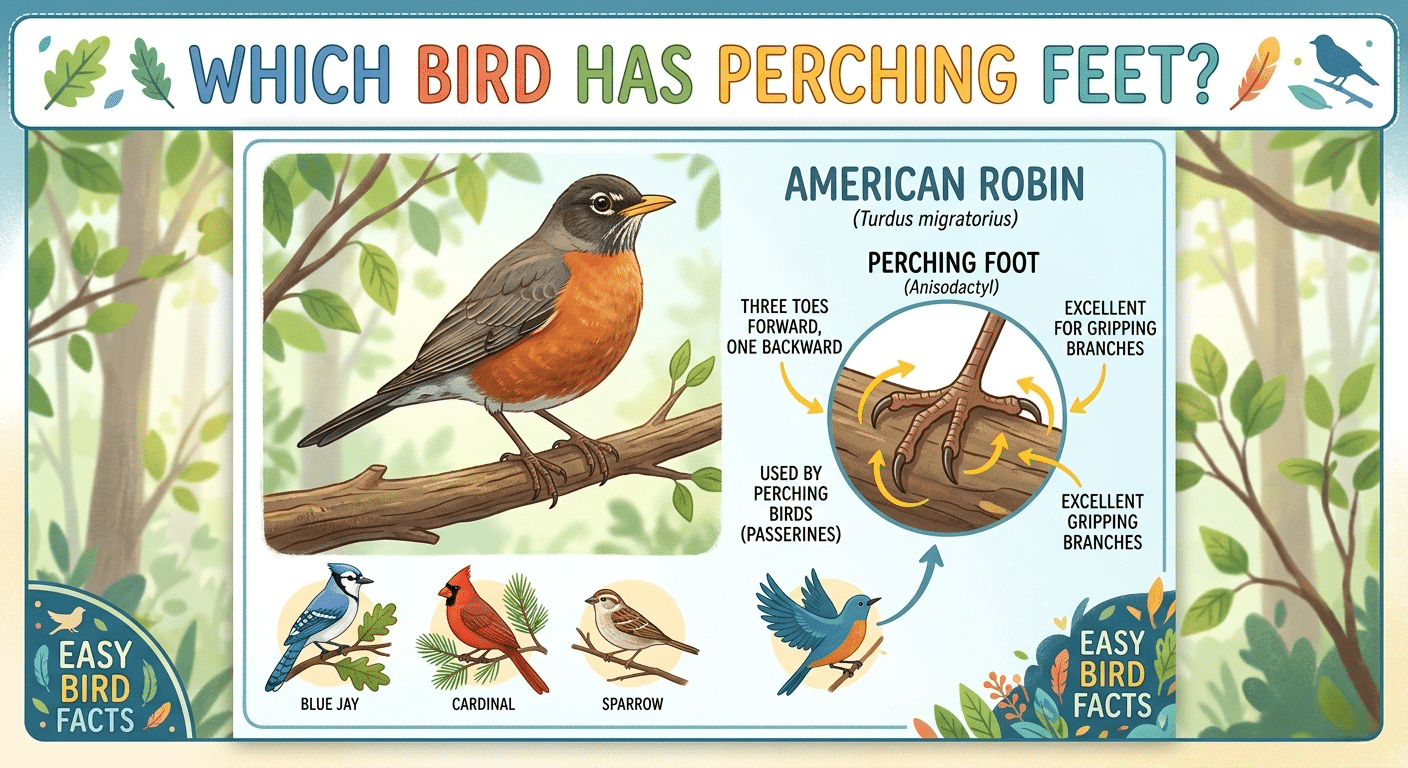 Which Bird Has Perching Feet? Explained Simply