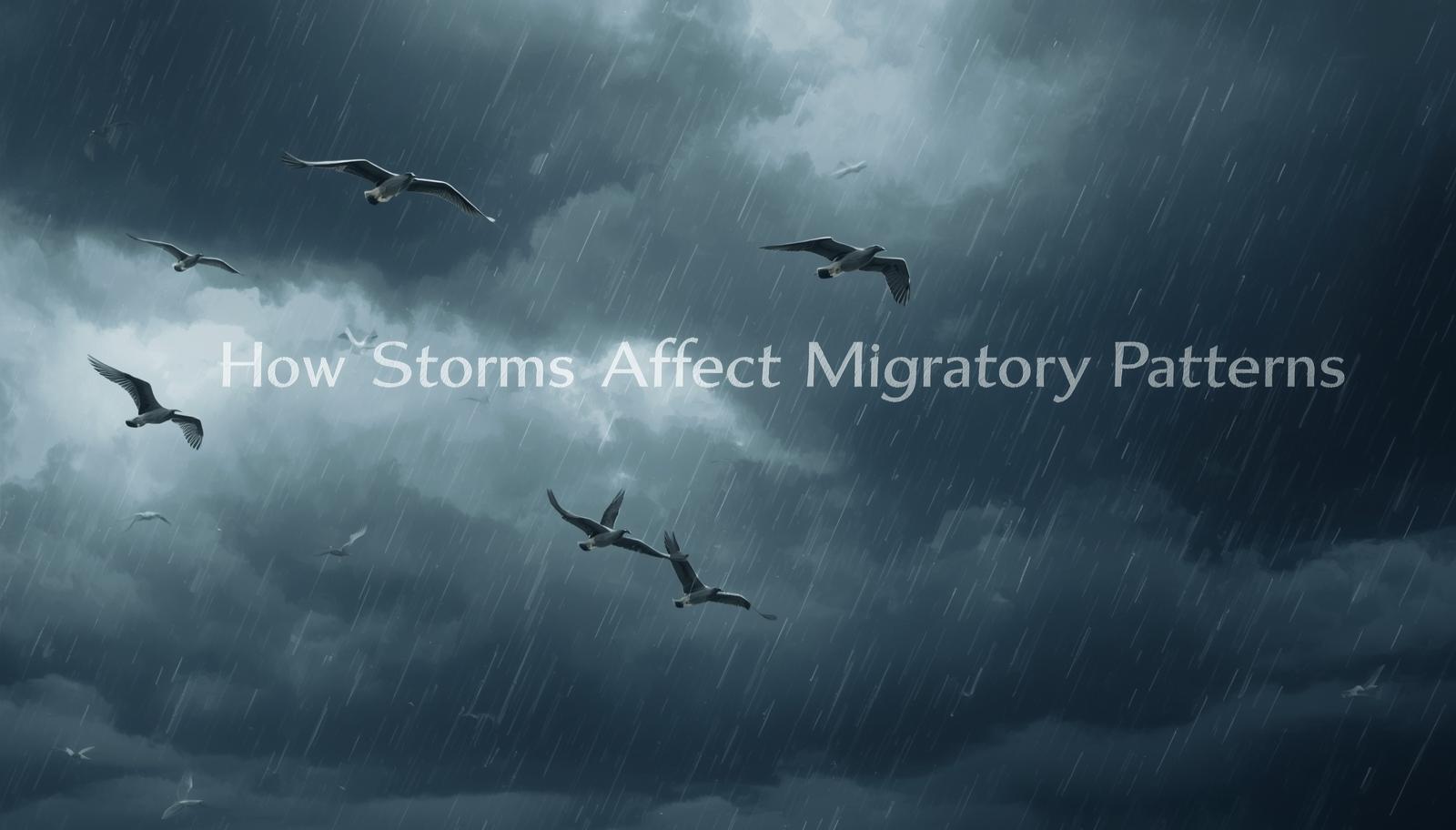 How Storms Affect Migratory Patterns