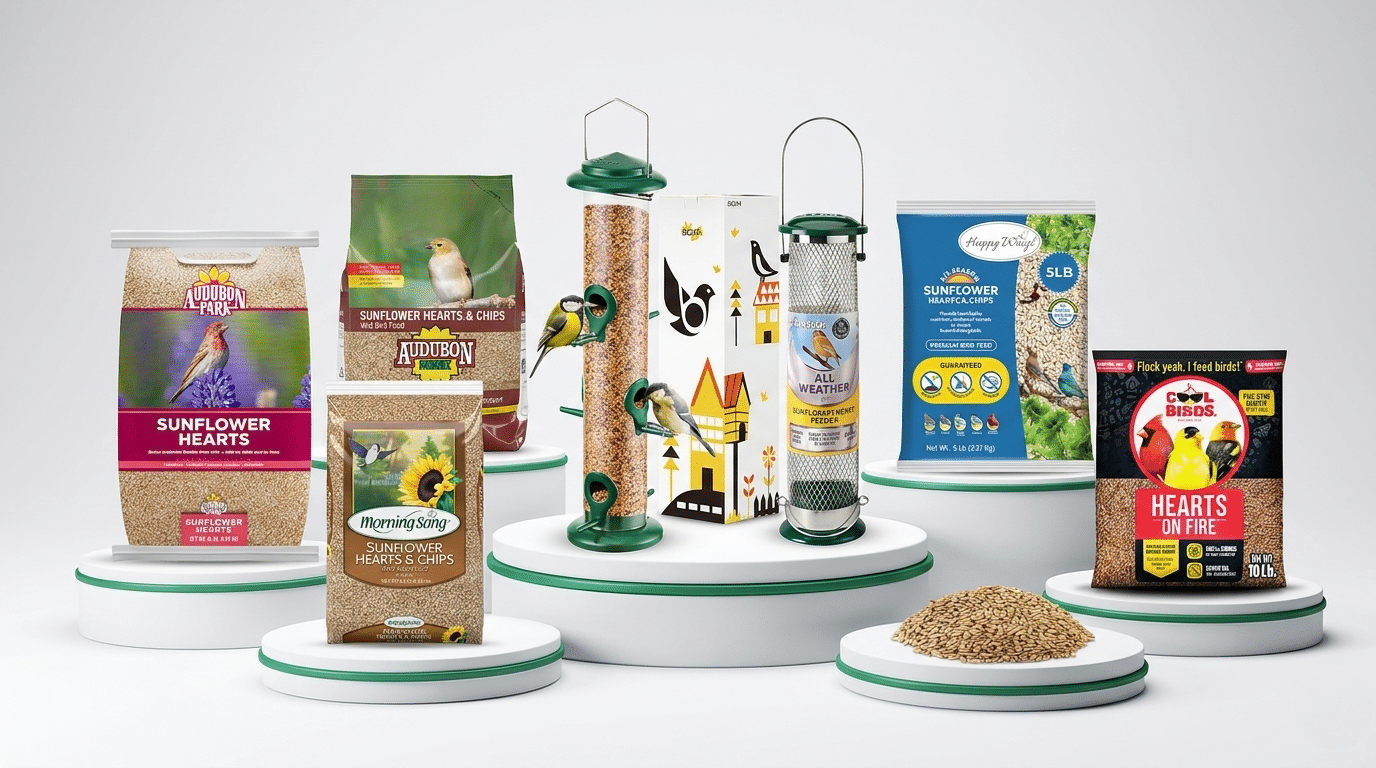 Bird Feeder Sunflower Hearts