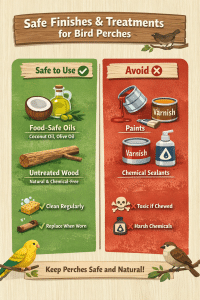 Safe vs Unsafe Finishes for Bird Perches