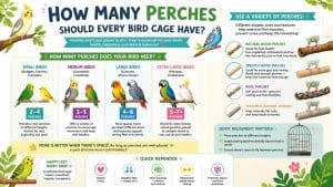 How Many Perches Should Every Bird Cage Have