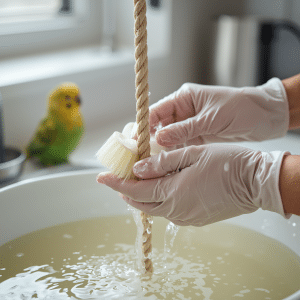 How to Clean Bird Rope Perches