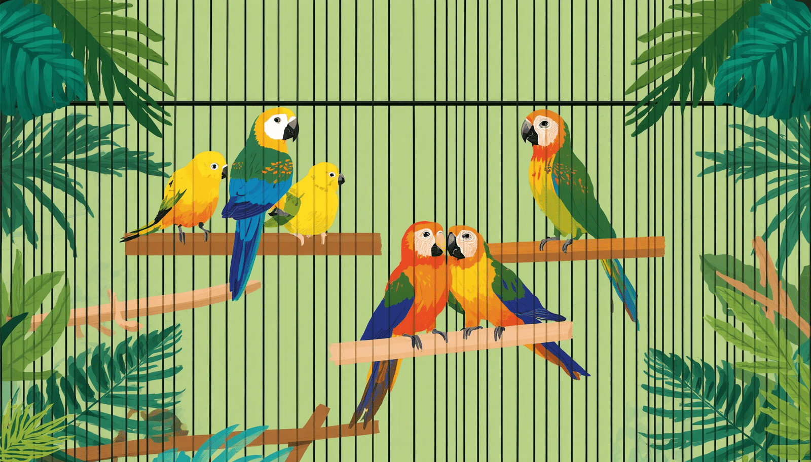 How to Place Perches in Bird Cage